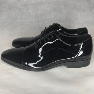 Aldo Patent Leather Wingtip Oxford Dress Shoes